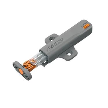 Imagem de Empurrar para abrir o armário trava de toque amortecedor pressão gaveta batente de porta (cinza)