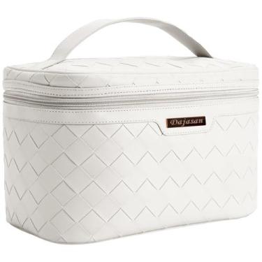 Imagem de Bolsa de maquiagem Dajasan Portable Travel Cosmetic PU Leather