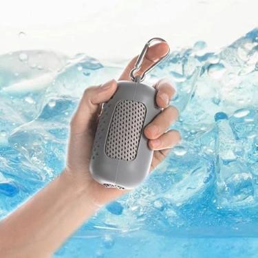 Imagem de LINGBI DAMI Toalha de resfriamento cinza (89 x 30 cm) toalha de fibra macia e respirável, adequada para ioga, exercícios, corrida, academia, treino e mais atividades