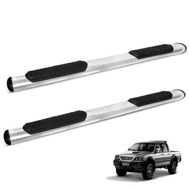 Imagem de Estribo Lateral Oval L200 Sport 2004 a 2012 Oblongo Cromado