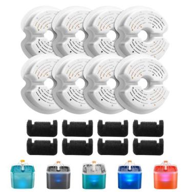 Imagem de Filtros de fonte de água Cat AONBOY F2 (8 filtros + 8 esponjas)