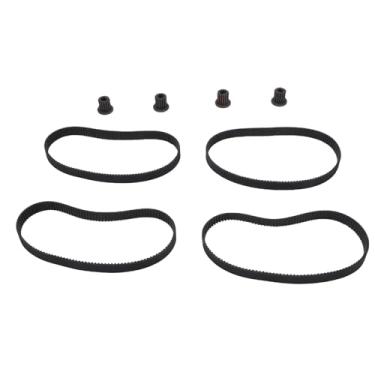 Imagem de RiToEasysports Conjunto de Engrenagens de Correia de Motor, 4 Peças de Correias de Borracha Resistentes e Kit de Substituição de Engrenagens de Aço de Precisão para Componentes de Acionamento de