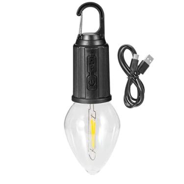 Imagem de Luz de barraca recarregável - Iluminação leve portátil brilhante à prova d'água - Iluminação de acampamento de pesca | para acampamento, caminhada, mochila, festa, pesca, casa, barraca, pátio, jardim