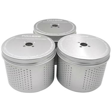 Imagem de Desumidificador seguro para armas, absorventes de umidade, desumidificador dessecante de gel de sílica FULLBOW 200 g para cofre e armários (3 unidades)