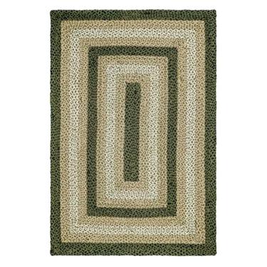 Imagem de Tapete tradicional de juta trançado, decoração rústica primitiva country para cozinha, entrada, corredor, prado, 5 cm x 50 cm