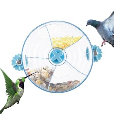 Imagem de Roda de forrageamento para papagaios | Sistemas de alimentador rotativo de periquito | Alimentador interativo de roda de brinquedo de forrageamento para pássaros, papagaios, amores, cacatuas, gaiolas