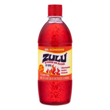 Imagem de Álcool Gel Acendedor 80inpm Churrasqueira Carvão 420g - ZULU