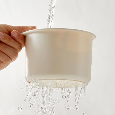 Imagem de Cesta de filtro de pia tipo push organizador de tigela de drenagem separável (branco)