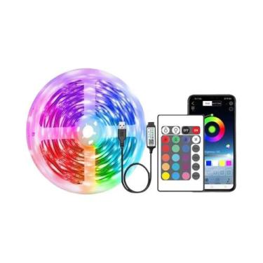 Imagem de Fitas De LED RGB Com Sincronização Musical, Controle Remoto USB, Lâmpa