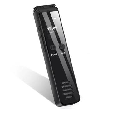 Imagem de Gravador Ativado Por Voz Digital Savetek 32gb Bluetooth Preto - Também grava ligações de celular, reuniões, etc.