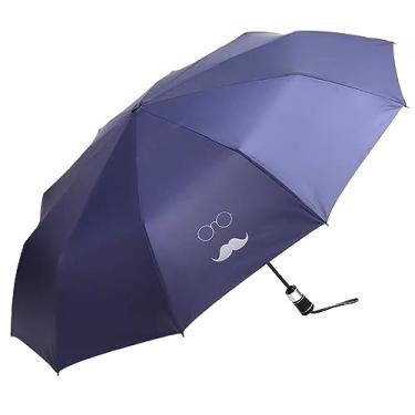 Imagem de LMJYU Guarda-chuva de chuva automático dobrável feminino à prova de vento automático chuva para homens