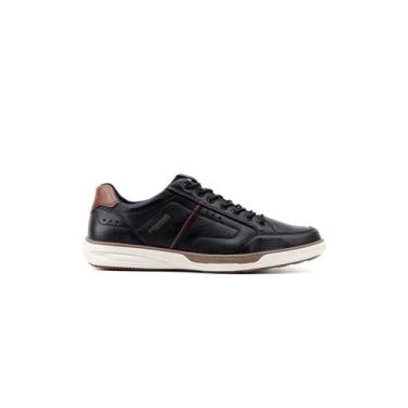 Imagem de Sapatênis Pegada Amortech 111102 Couro Preto, 40