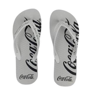 Imagem de Sandália Masculina Coca-Cola CC4256 Spencerian Crop 2 Branco-Masculino
