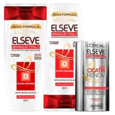 Imagem de Kit Shampoo + Leave-In + Ganhe Condicionador L'Oréal Paris Elseve Reparação Total 5+-Unissex