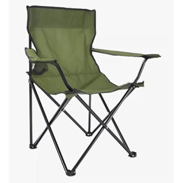 Imagem de Cadeira De Praia DobráVel — ConstruçãO Robusta, Ideal Para Pesca E Acampamento(Verde)