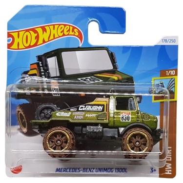 Imagem de Hot Wheels - Mercedes-Benz Unimog 1300L - HW Dirt 1/10 - HTB24 - Short Card - Eibach - Green Metallic - Mattel 2024-1:64