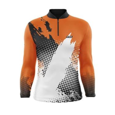 Imagem de Camisa Camiseta Pqs New Orange Black 03 Proteção Solar Uv50+-Unissex