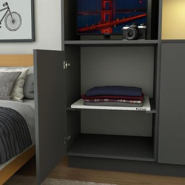 Imagem de Prateleira Deslizante sem Borda Organizador Telescópico Para Armário, 