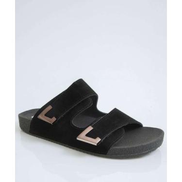 Imagem de Rasteirinha Feminina  Fivelas Marisa-85091, Preto, 36