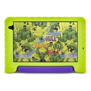 Imagem de Tablet Infantil Hulk Wi-fi 6GB RAM 64GB Tela 8 Pol. Android 13 Octa-core Multi - NB441
