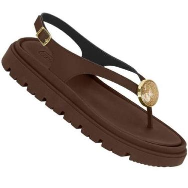 Imagem de Sandalia Moleca 5504.120 Feminina, Chocolate, 36
