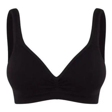 Imagem de Sutiã feminino trifil top daily t-shirt co3294 soft sem costura, Preto