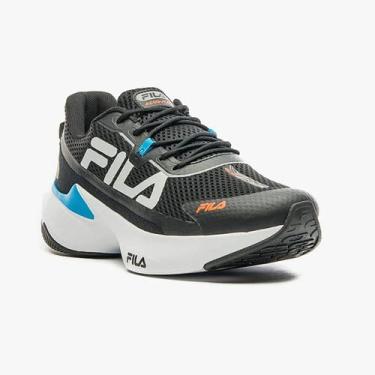 Imagem de Tênis Fila Recovery Masculino - Preto e Azul, 40