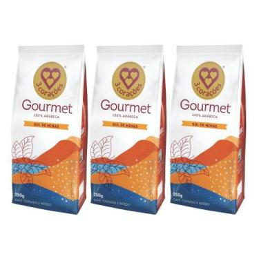 Imagem de 3 Pacotes de Café Moído, Sul de Minas, Três Corações 250g, Sul de Mina