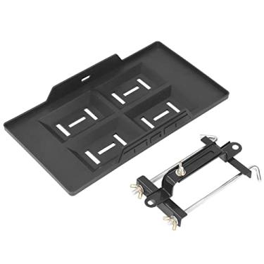 Imagem de Bateria de carro segurar bandeja suporte kit altura ajustável preto resistente constante universal
