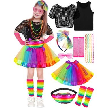 Imagem de Conjunto de roupas Costume AOTHSO 80s para festa de Halloween para men
