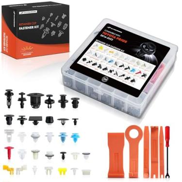 Imagem de A-Premium Kit de clipes de retenção de carro de 320 peças (32 tamanhos) compatível com Toyota Prius 2016-2022 para-choque dianteiro para-choque tampa porta guarnição auto pino plástico rebite conjunto