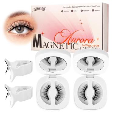Imagem de Cílios magnéticos LASHVIEW Aurora reutilizáveis sem cola