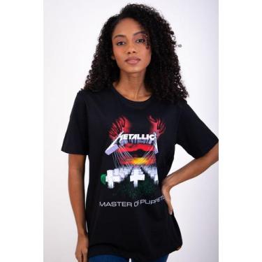 Imagem de Camiseta Rock Hits Metallica Master Of Puppets 2 - Piticas, G, Preto, 
