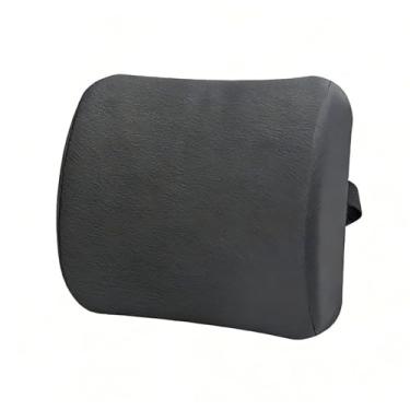 Imagem de Poshetion Almofada de massagem com suporte lombar de espuma viscoelástica com alças ajustáveis – capa lavável respirável para cadeira de escritório, carro, jogos e cadeira de mesa (cinza escuro)