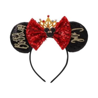 Imagem de Tiara De Orelhas Do Mickey Da Disney Para Mulheres, Acessórios De Cabe