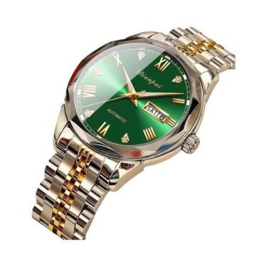 Imagem de Relógio Automático Masculino Em Aço Inoxidável À Prova d'Água Com Luz 