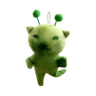 Imagem de Brinquedo De Pelúcia Gato Verde, Desenho Animado, Animal De Estimação 
