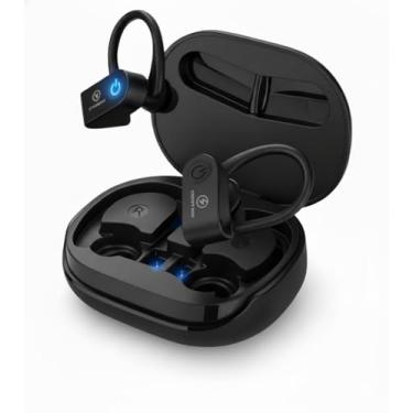 Imagem de Fone de Ouvido Esportivo PRO 100% Sem Fio (TWS) | À Prova de Suor para Academia/Corrida | Gancho Ergonômico Anti-Queda | Áudio Estéreo HD com Microfone | CANCELAMENTO DE RUIDO | PREMIUM