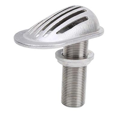 Imagem de Luocute MJS023 Filtro de Entrada de Barco, Aço Inoxidável 316 de Grau Marinho Com Rosca Através do Casco, Colher de Filtro de Coleta de água Com Juntas de Borracha, para Caiaque (MGS023-1/A〃)