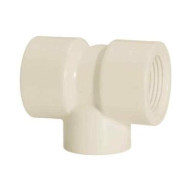 Imagem de Tee Com Rosca Redução 1.1-2'' X 3-4'' Pvc 6,3 Pn 750 Kpa - Amanco