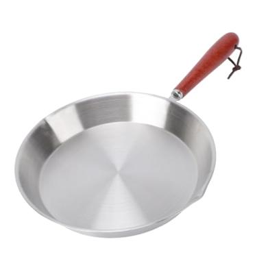 Imagem de aqxreight 304 de Aço Inoxidável, Mini Frigideira de Ovo Pequena Omelete Com Bico Derramando Alça de Madeira, para Cozinhar Panquecas de café da manhã