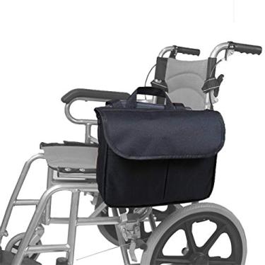 Imagem de Bolsa para Cadeira de Rodas Organizador Andador com Alça Fácil Carregar Capa Grande Capacidade Armazenamento Cadeiras Rollator Scooters
