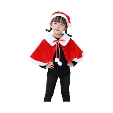 Imagem de Fantasia De Natal Com Capuz De Papai Noel Para Meninas E Mulheres, Cos