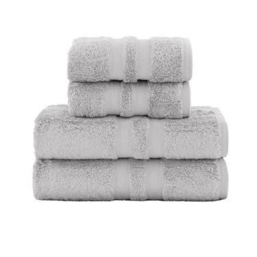 Imagem de Kit Jogo De Toalhas Buddemeyer 4 Peças Algodão Egipcio Banhão e Rosto 