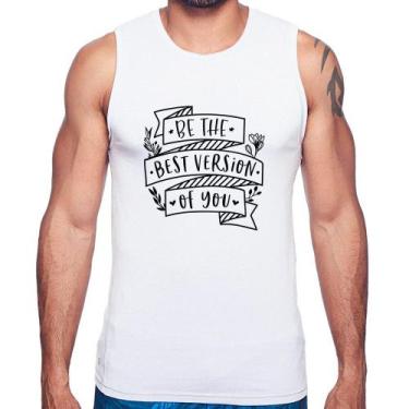 Imagem de Regata Be the best version of you - Foca na Moda, Branco, GGG