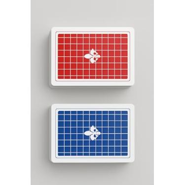 Imagem de Kit 2 baralhos (1 Azul + 1 Vermelho) para Truco, Buraco, Poker – Naipe Grande para Fácil Visualização – Storeasy