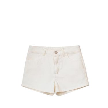 Imagem de Shorts Hering Infantil Menina Barra Desfiada Em Sarja Natural-Feminino