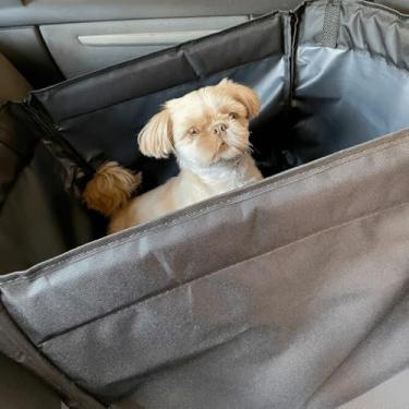 Imagem de Capa Protetora Banco Individual Carro Para Pet Impermeável Cachorro Cão Gato Animais e Cinto de Segurança