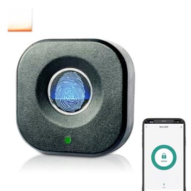 Imagem de Trava de Gabinete Impressão Digital BT com Tecnologia Reconhecimento Biométrico Alta Eficiência Instalação DIY Simples Recursos Intuitivos Baixo Consumo Energia e Fonte Alimentação Emergência