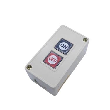 Imagem de ElectronicSwitch TPB-2 Interruptor de botão liga/desliga duas posições momentâneas/reinicialização com controle de caixa de proteção, partida elétrica 3A 380VAC